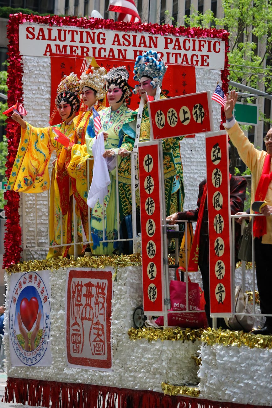 people celebrating culture on stage